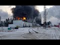 Пожар на нефтебазе в Ангарске ликвидировали